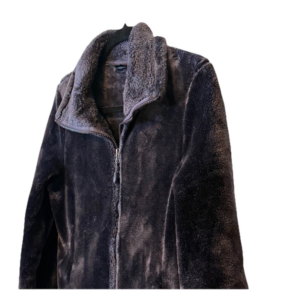 32 Degree Heat Deep Purple Plush Fleece Full Zip Women Jacket Coat Pockets Sz M - Picture 5 of 10